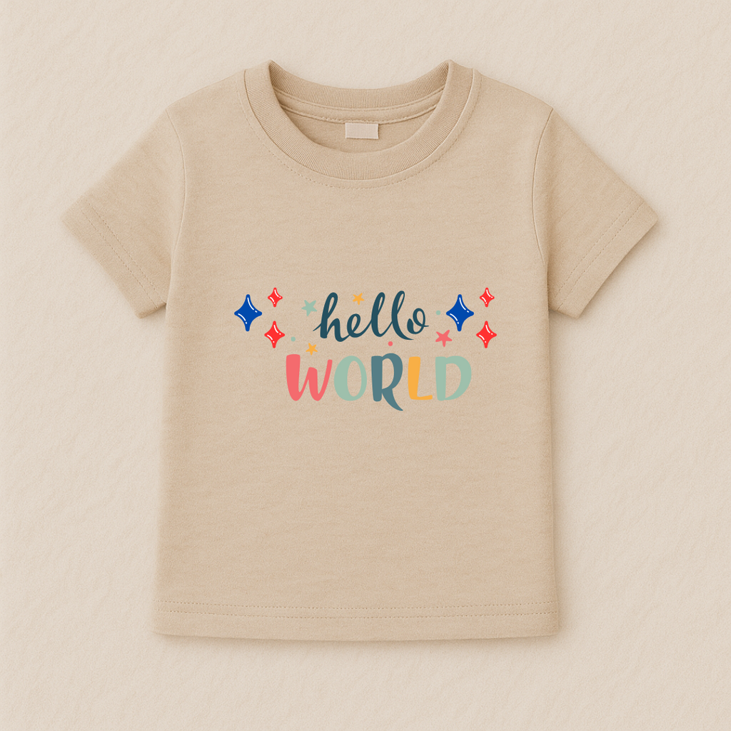 Hello World Baby Boy Tshirt