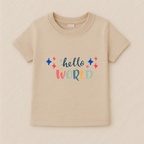 Hello World Baby Boy Tshirt