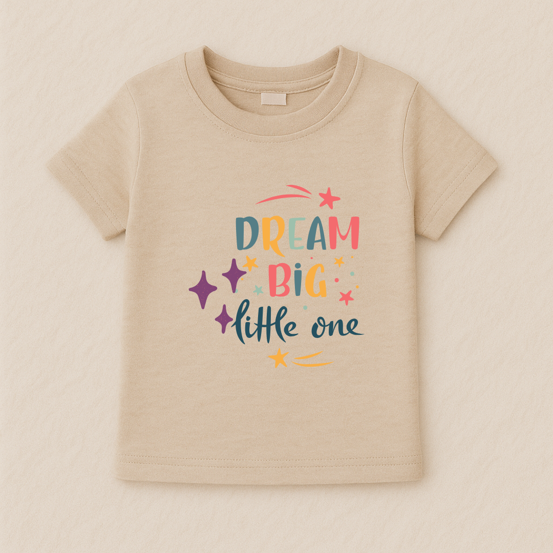 Dream Big Little One Baby Boy Tshirt