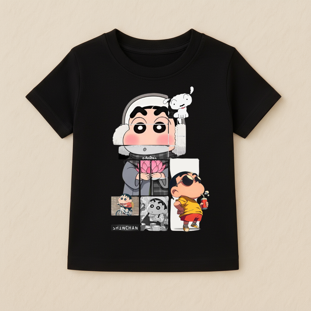 Kids Boys Shinchan Fun Tshirt