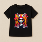 Kids Boys Cool Bunny Hoodie Tshirt
