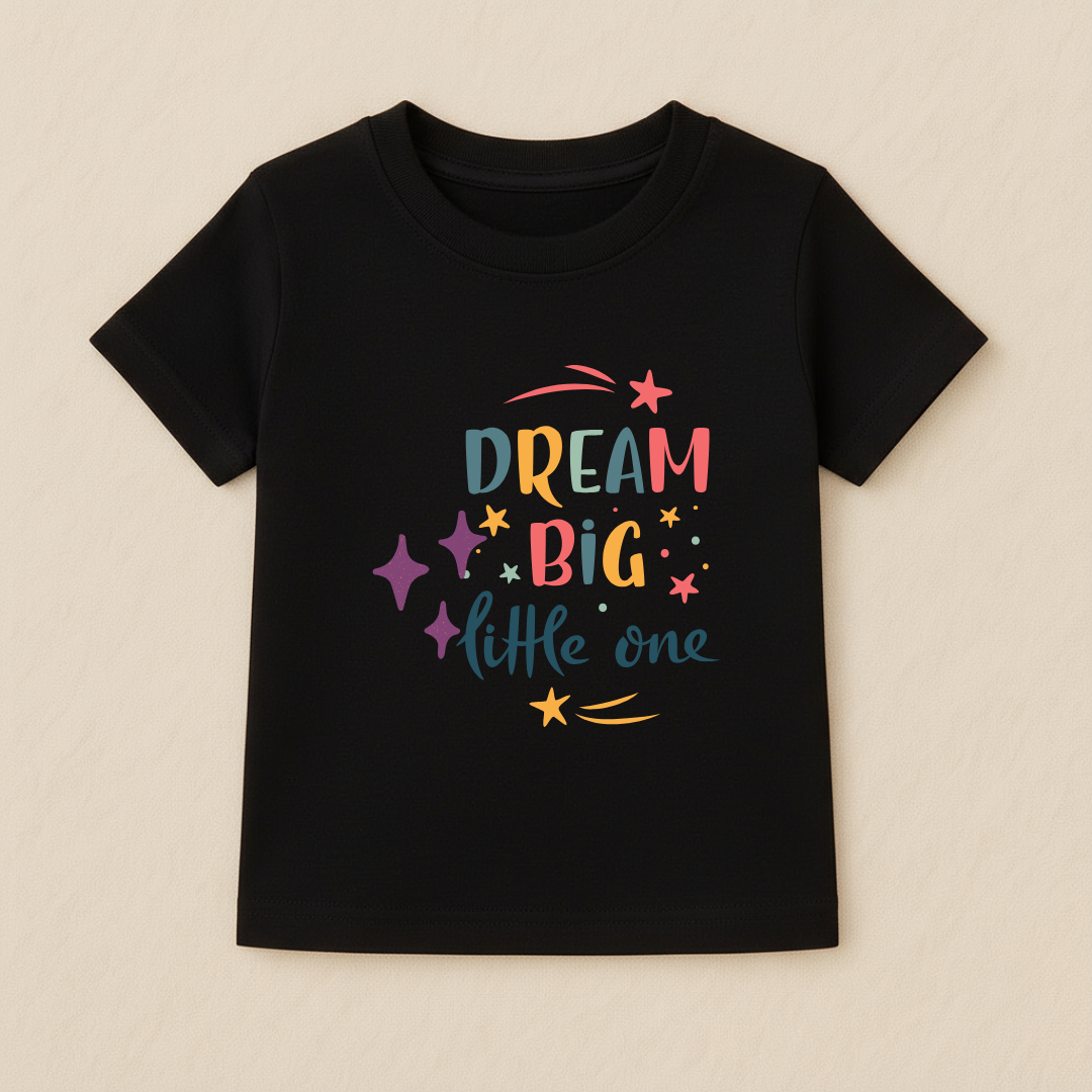 Dream Big Little One Baby Boy Tshirt
