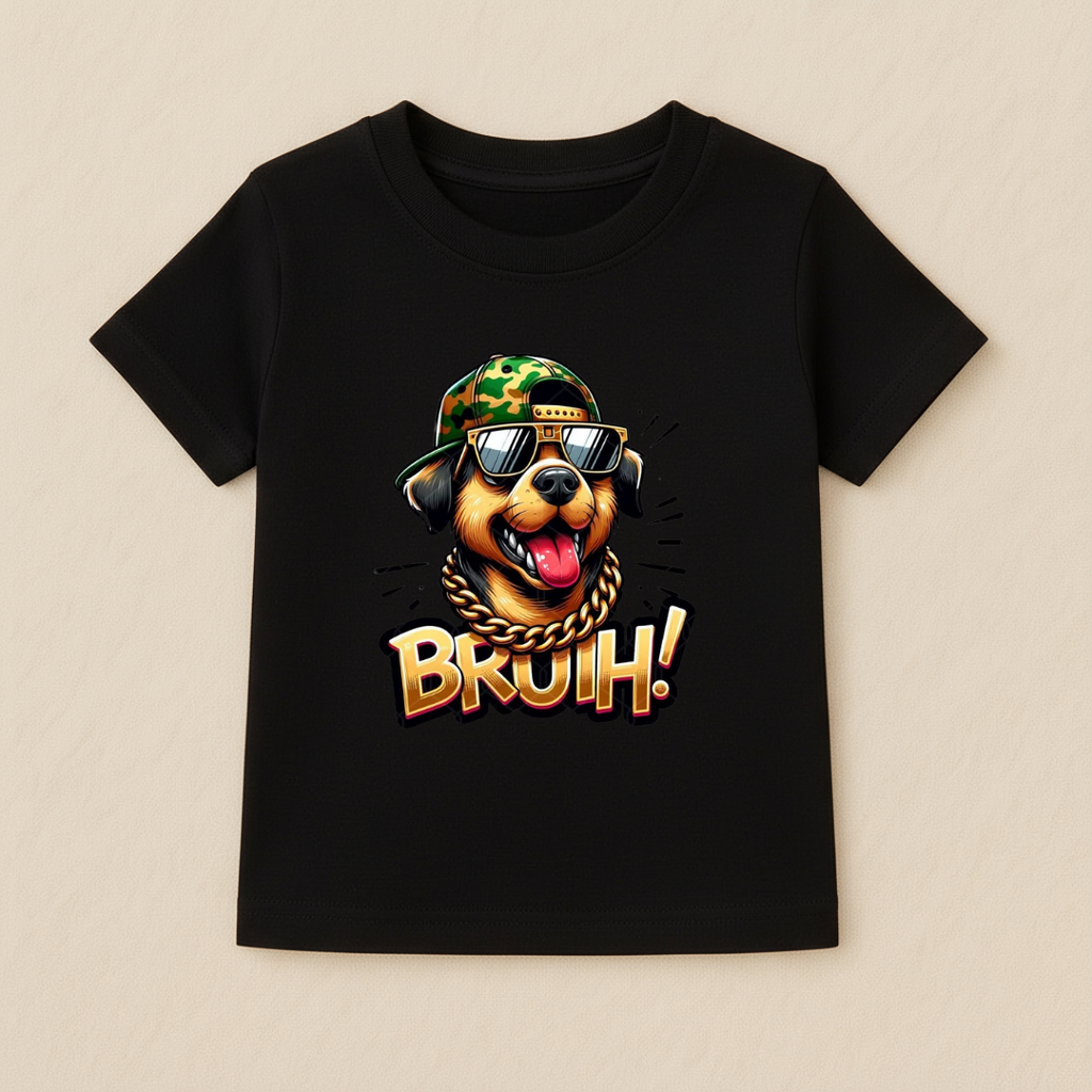 Kids Boys Bruuh Dog Tshirt