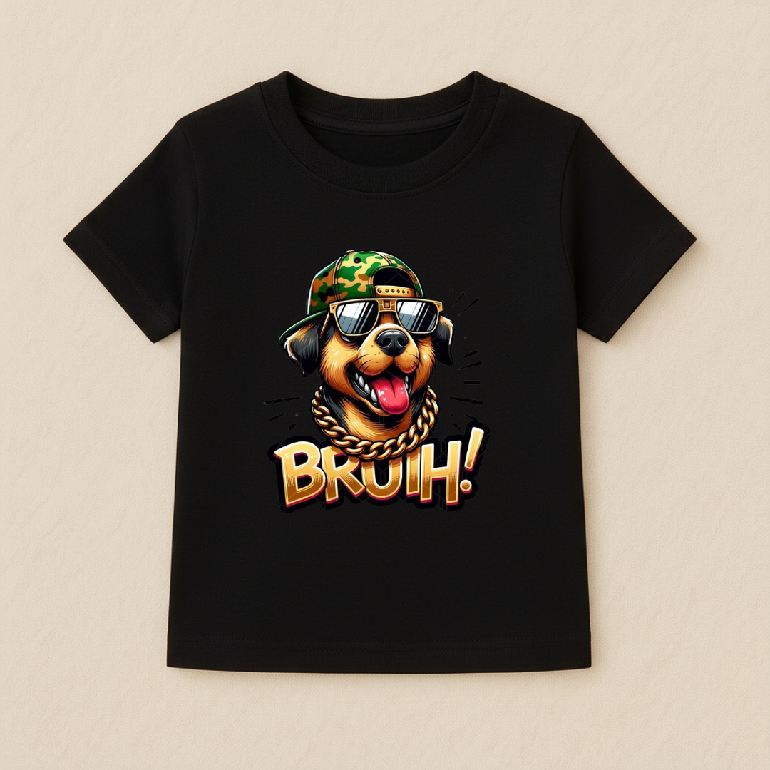 Kids Boys Bruuh Dog Tshirt