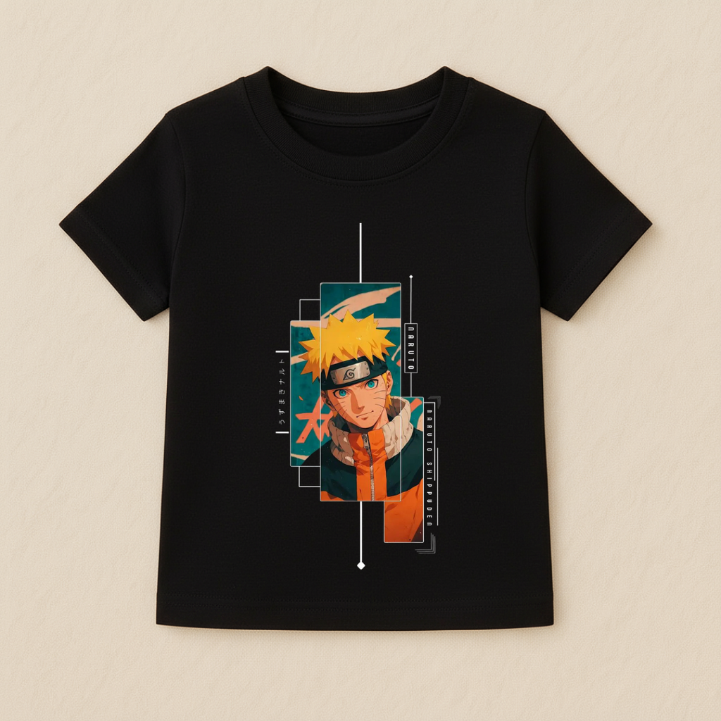 Kids Boys Naruto Minimal Portrait Tshirt