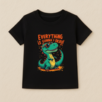 Kids Boys Dino Positive Vibes Tshirt