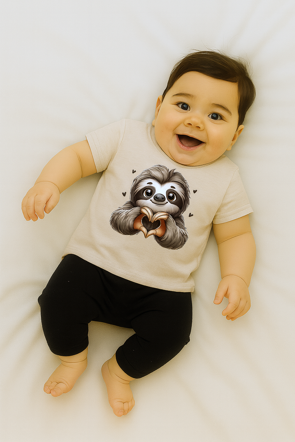 Baby Boys Sloth Heart Graphic T-Shirt