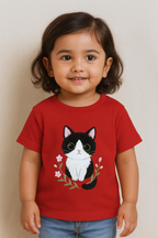 Baby Girls Cute Cat T-Shirt