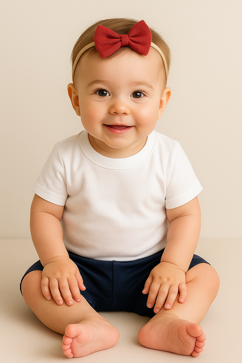 Plain Baby Girls Tshirt