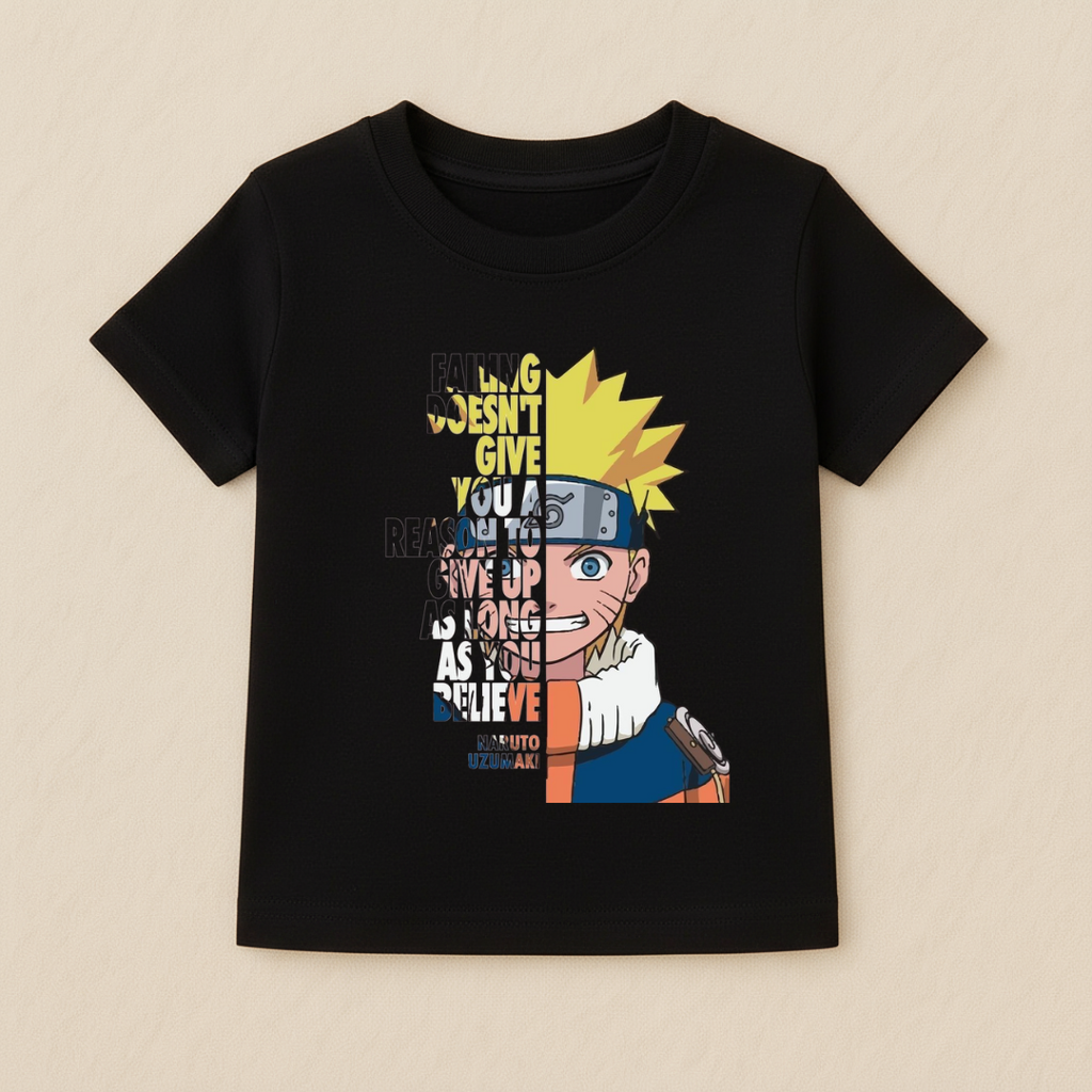Kids Boys Naruto Panel Art Tshirt