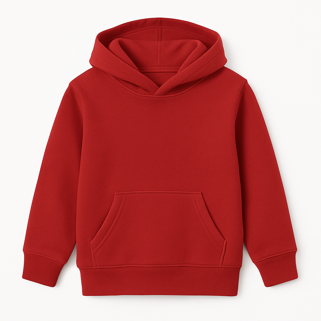 Kids Unisex Red Hoodie