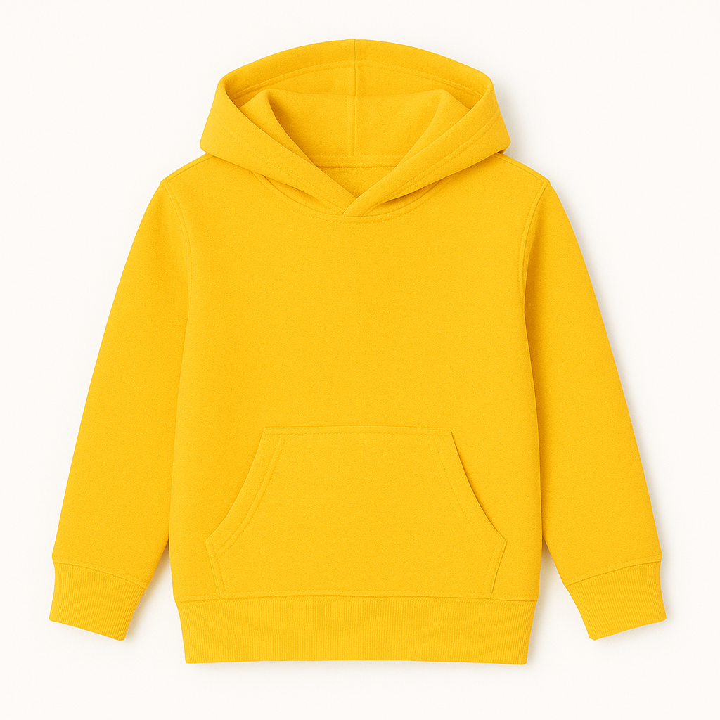 Kids Unisex Yellow Hoodie