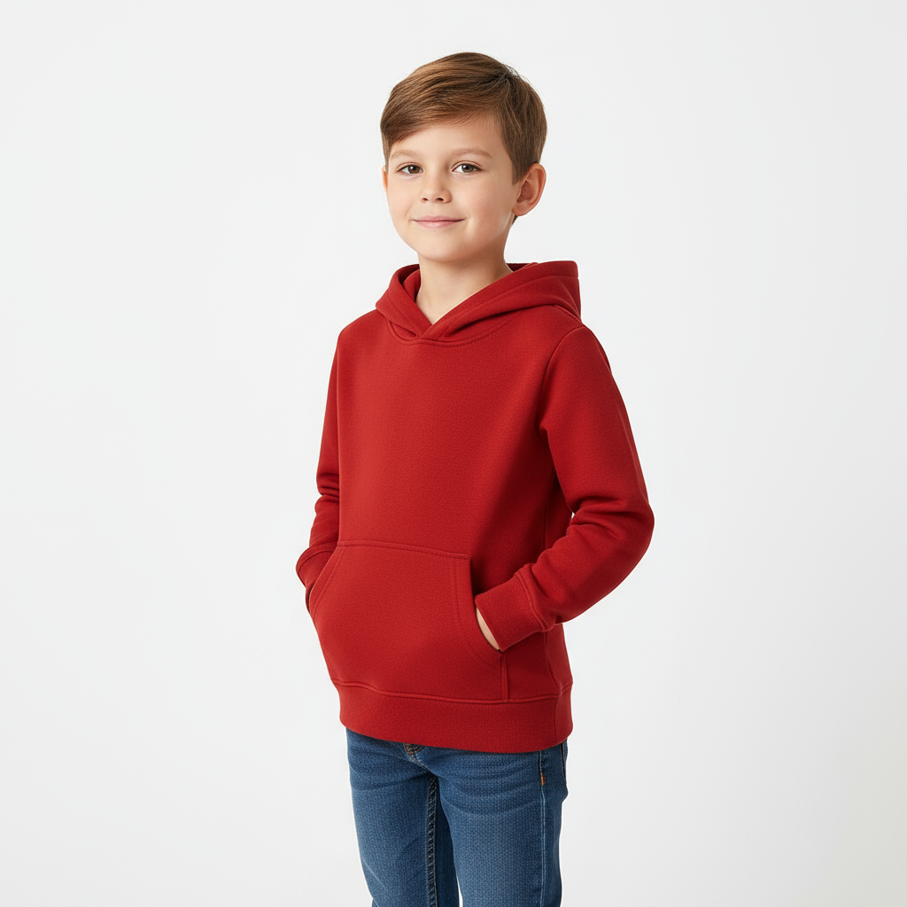 Kids Unisex Red Hoodie