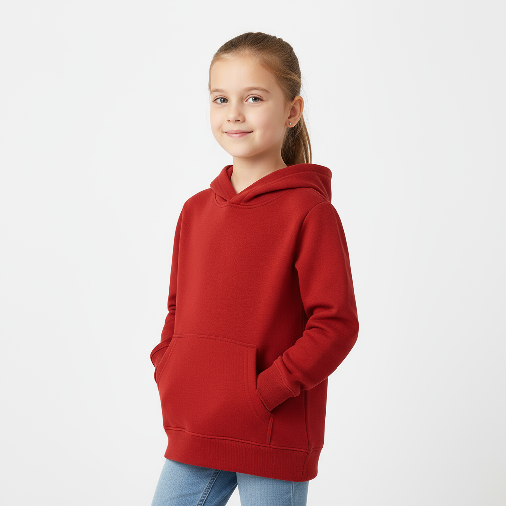 Kids Unisex Red Hoodie