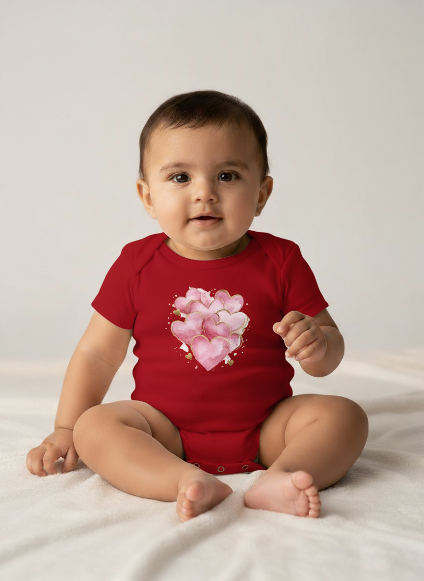 Showered in Love Baby Rompers