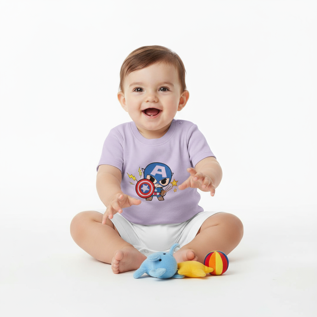 Mighty Baby Boy Captain Hero Tshirt