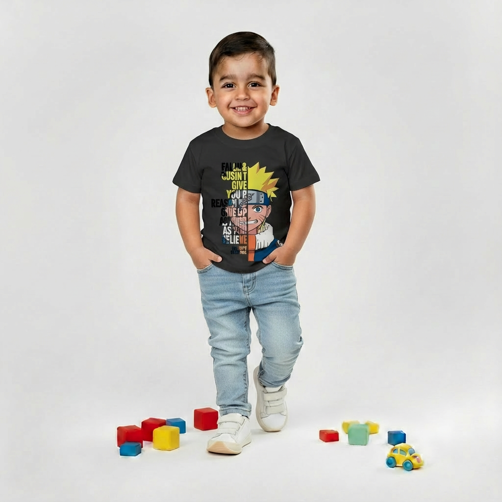 Kids Boys Naruto Panel Art Tshirt