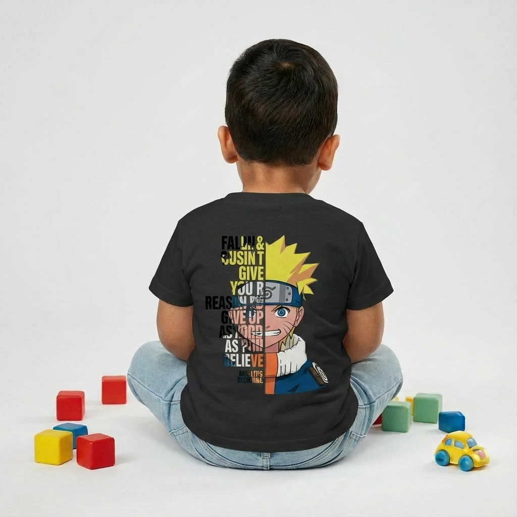 Kids Boys Naruto Panel Art Tshirt
