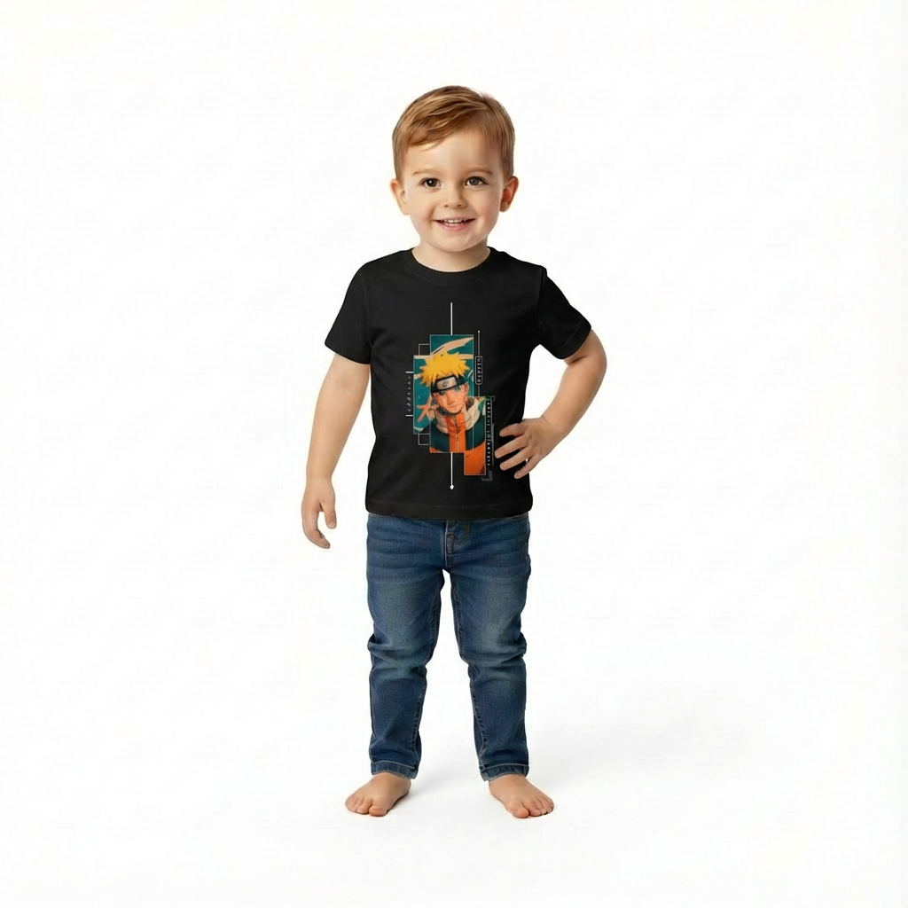 Kids Boys Naruto Minimal Portrait Tshirt