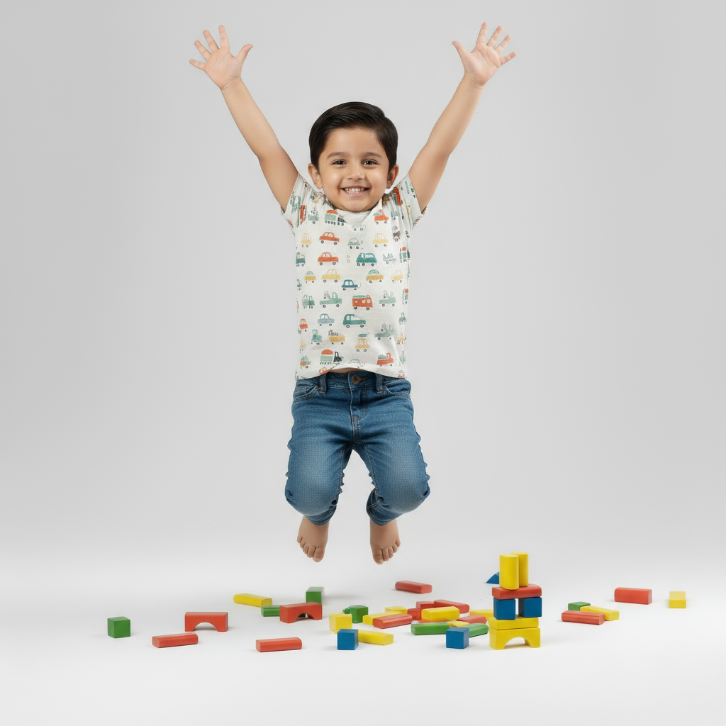 Kids Boys Playful Cars Adventure Tshirt