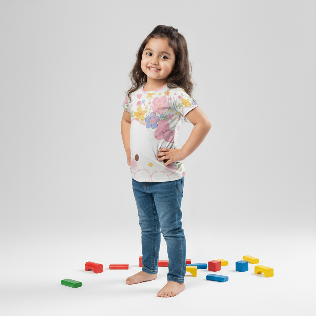 Kids Girl Pastel Petals Tshirt