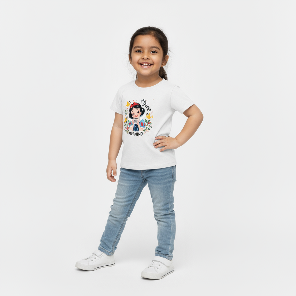 Kids Girls Good Morning Tshirt