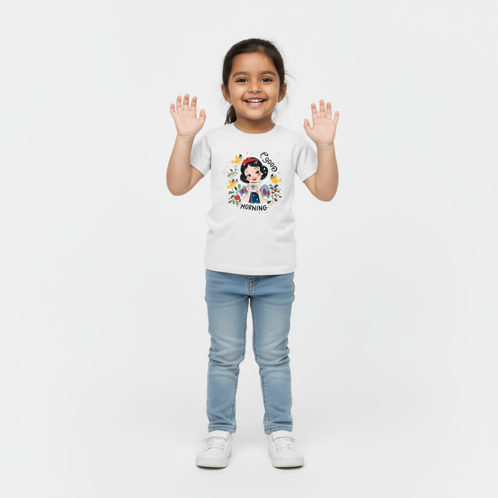 Kids Girls Good Morning Tshirt