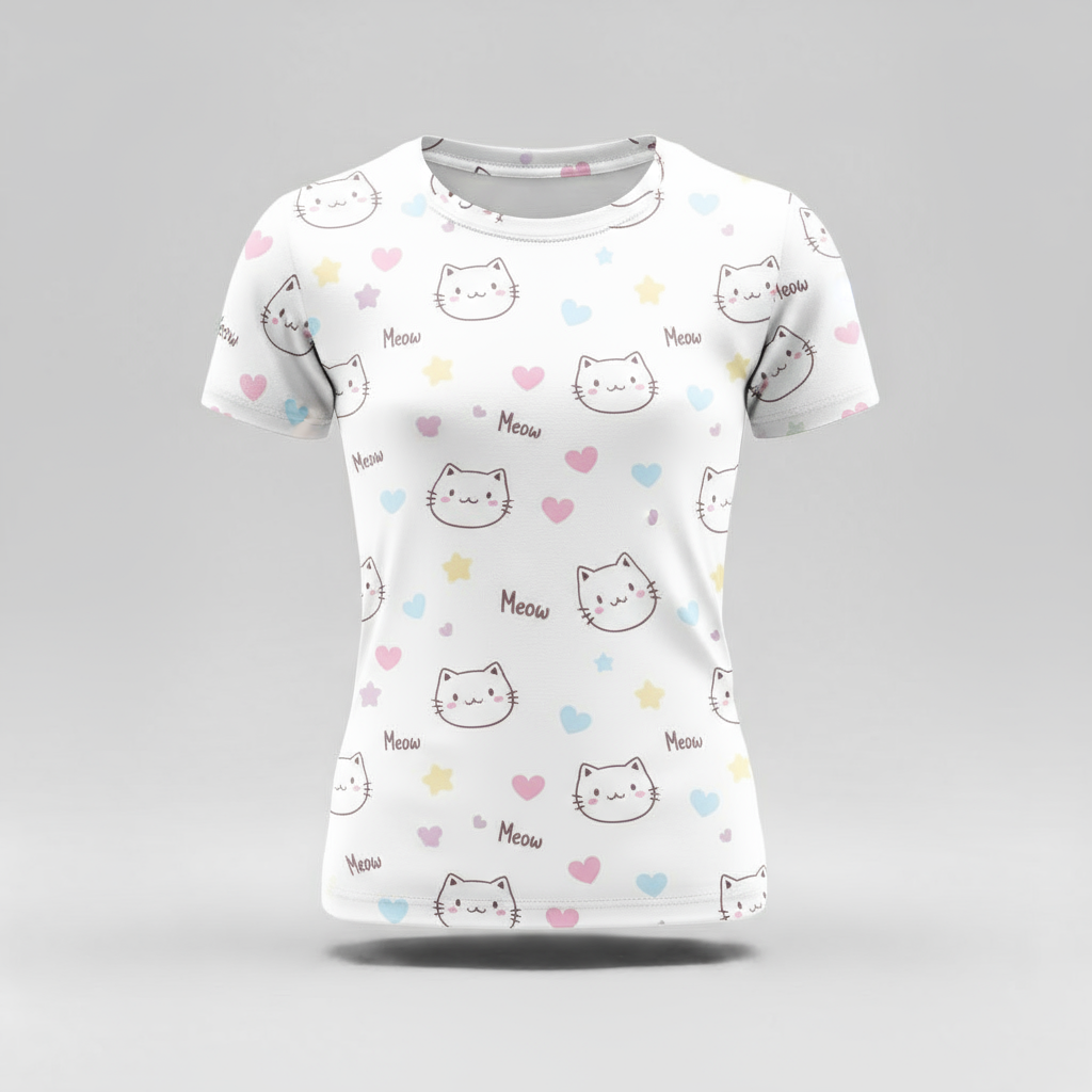 Kids Girl Kitty Cuteness Tshirt