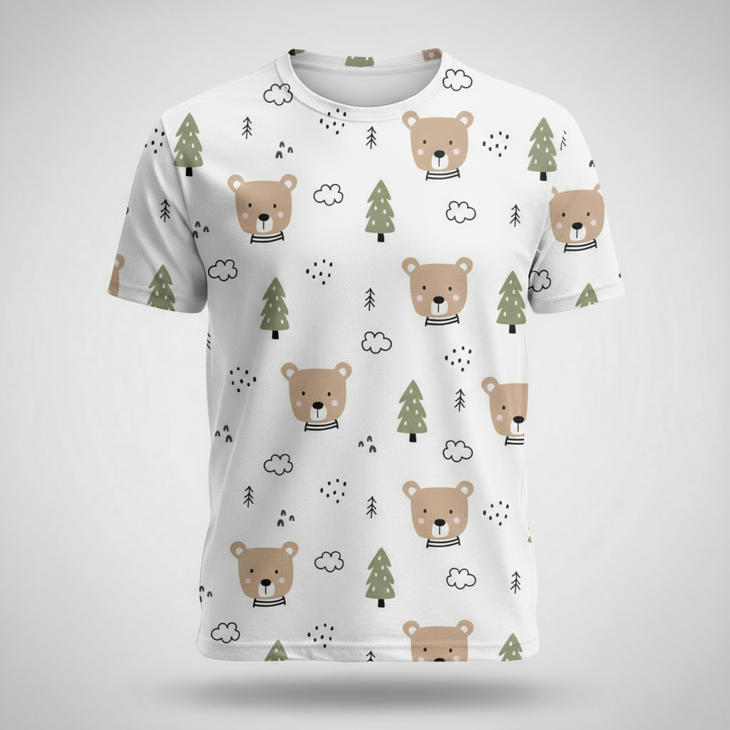 Kids Boys Cozy Bear Friends Tshirt