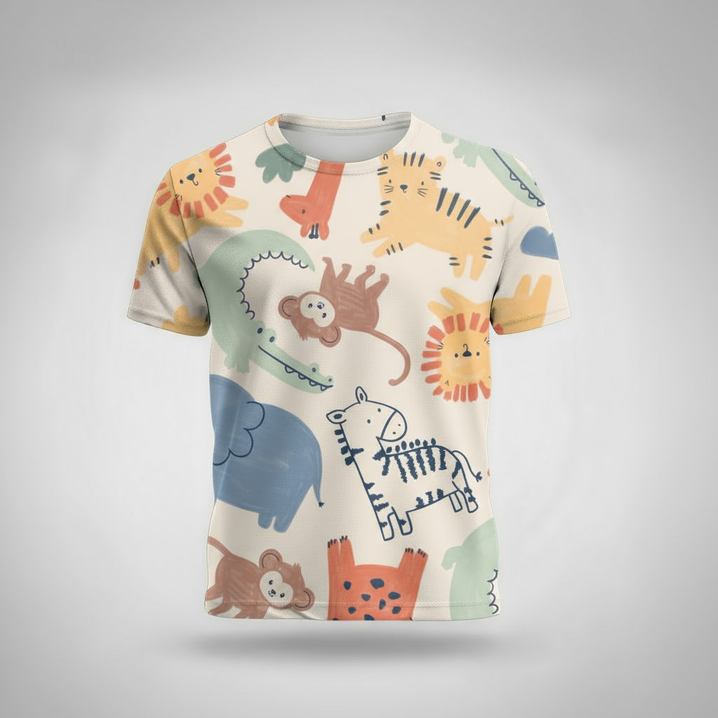 Kids Boys Jungle Friends Tshirt