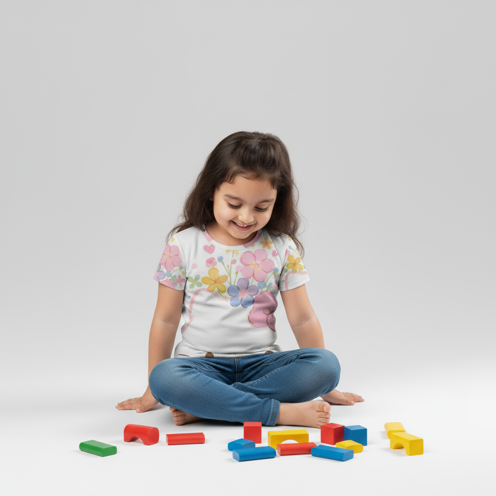 Kids Girl Pastel Petals Tshirt