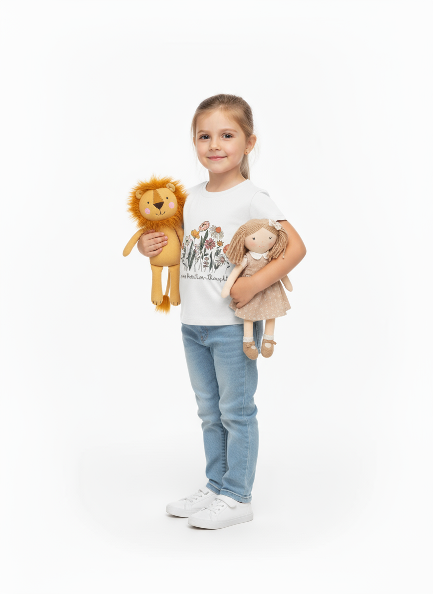 Kids Girls Blooming Flowers Tshirt