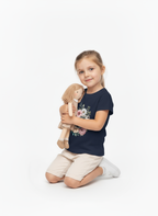 Kids Girls Floral Camera Tshirt
