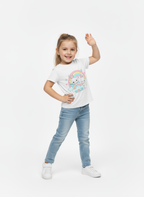 Kids Girls Bunny Hello Tshirt