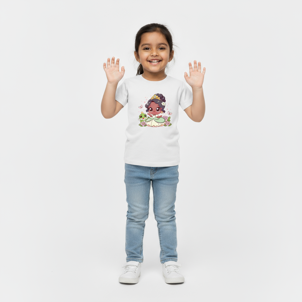 Kids Girls Garden Princess Tshirt