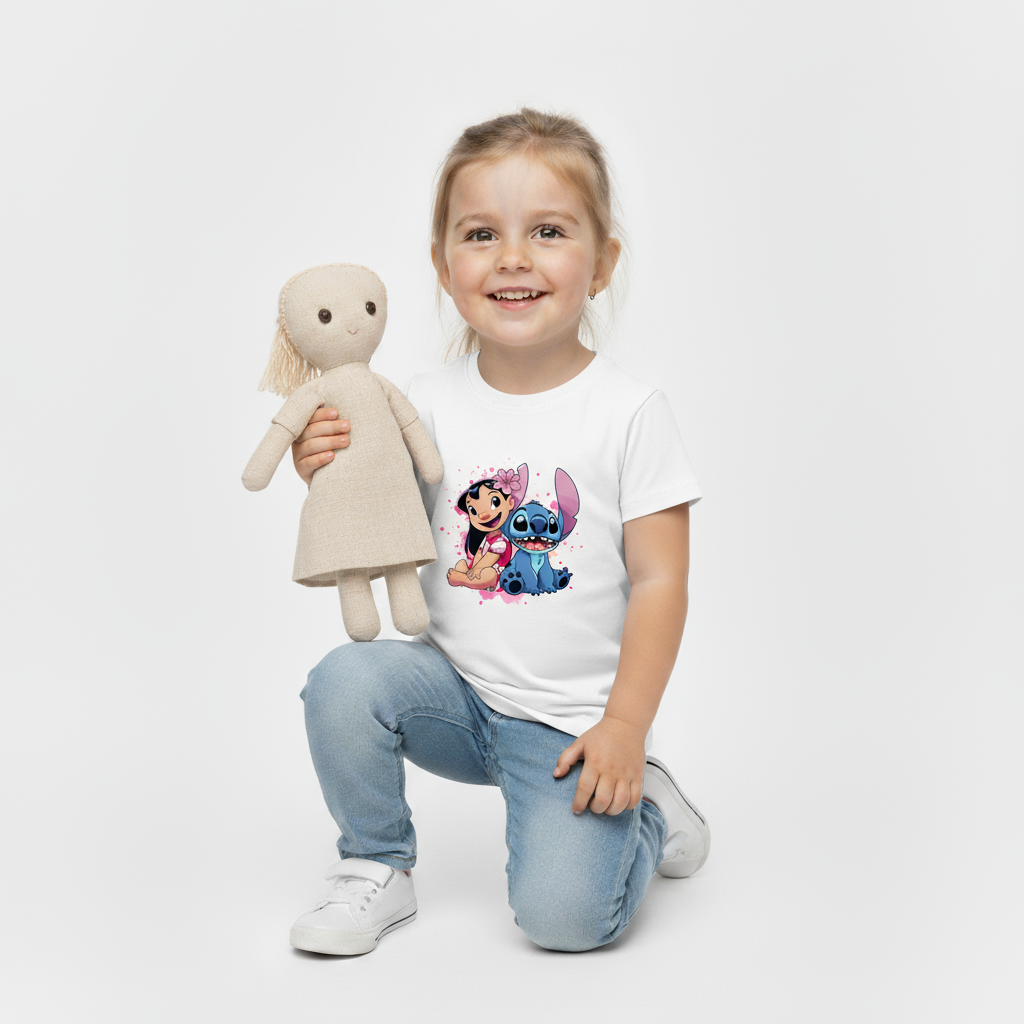 Kids Girls  Lilo and Stitch Tshirt