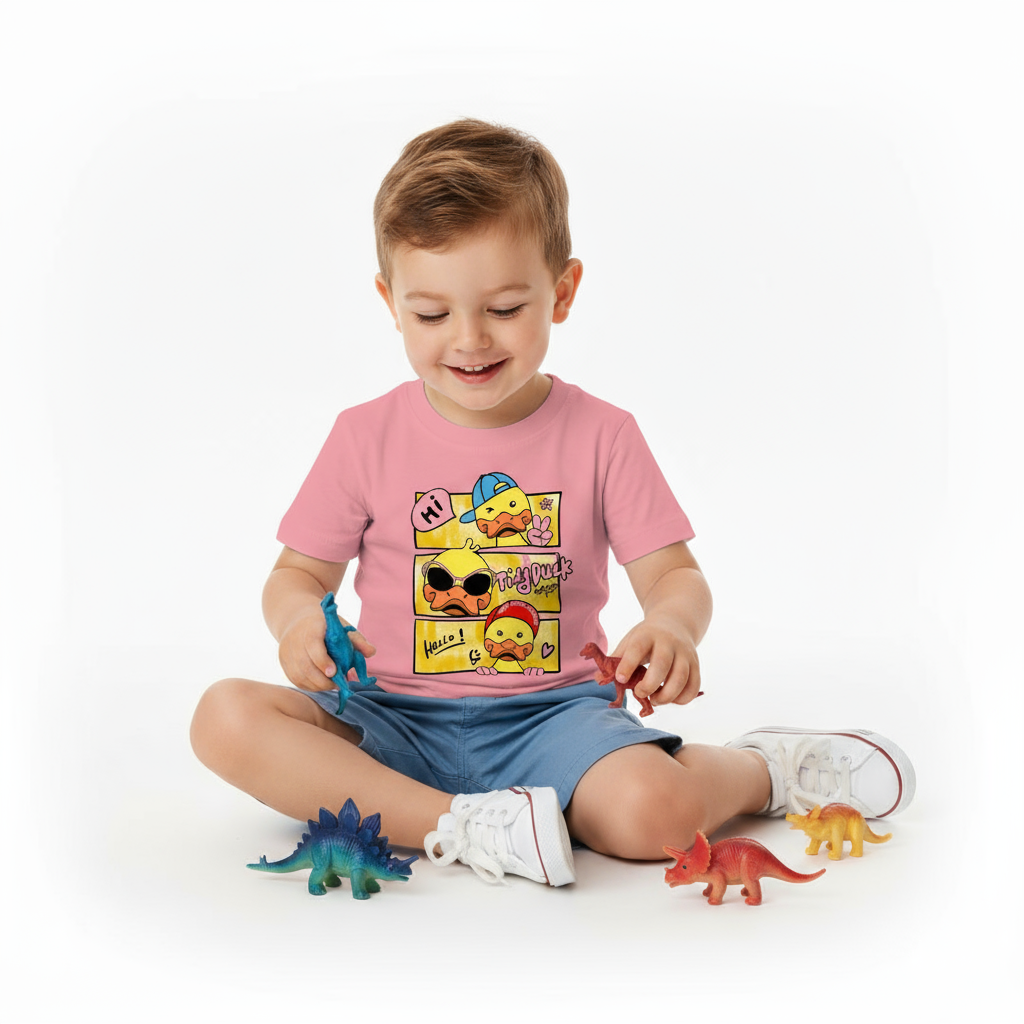 Kids Boys Cool Vibes Emoji Tshirt