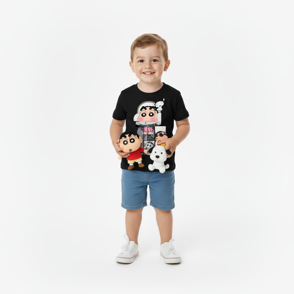 Kids Boys Shinchan Fun Tshirt