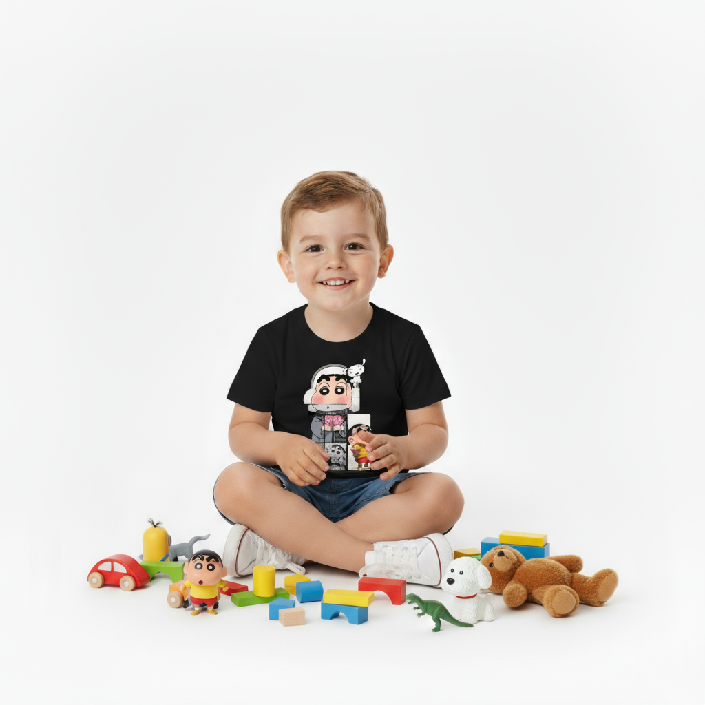 Kids Boys Shinchan Fun Tshirt