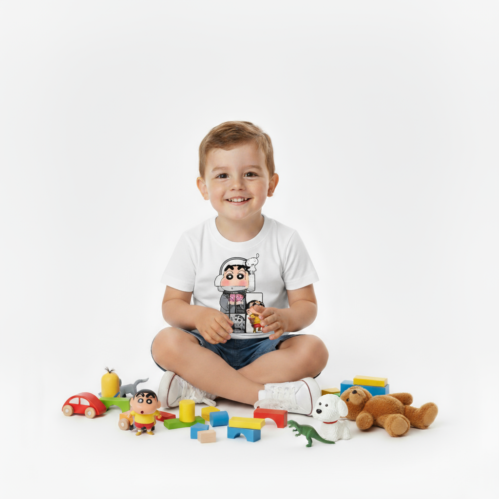 Kids Boys Shinchan Fun Tshirt