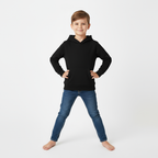 Kids Unisex Black Hoodie