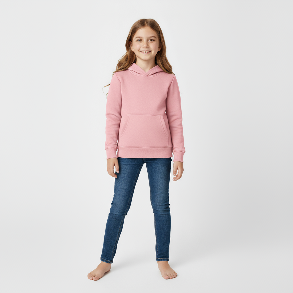 Kids Unisex Pink Hoodie