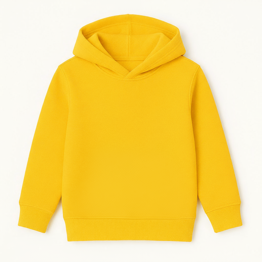 Kids Unisex Yellow Hoodie – 2-3-years – nan