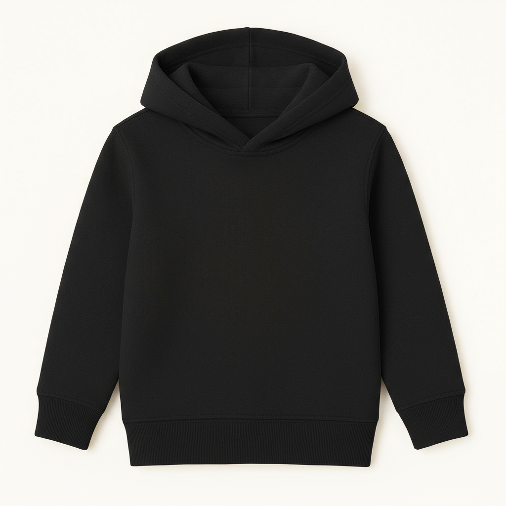 Kids Unisex Black Hoodie – 2-3-years – nan