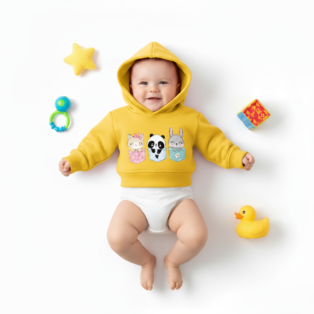 Baby Red Animal Friends Hoodie