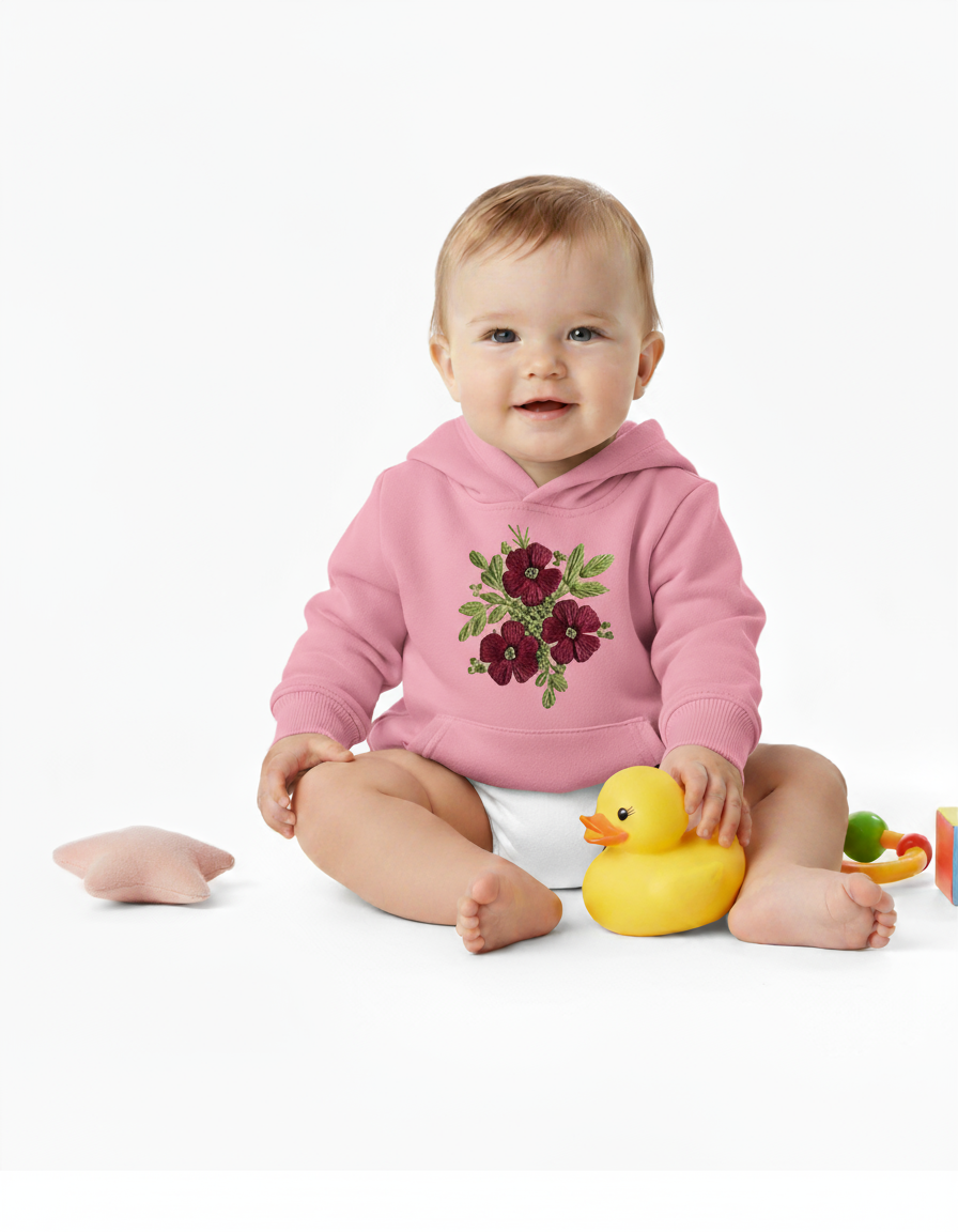 Baby Floral Pink Hoodie