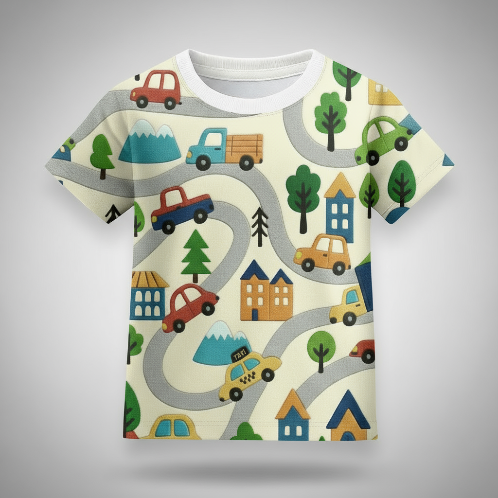 Kids boys Little Town Journey Tshirt
