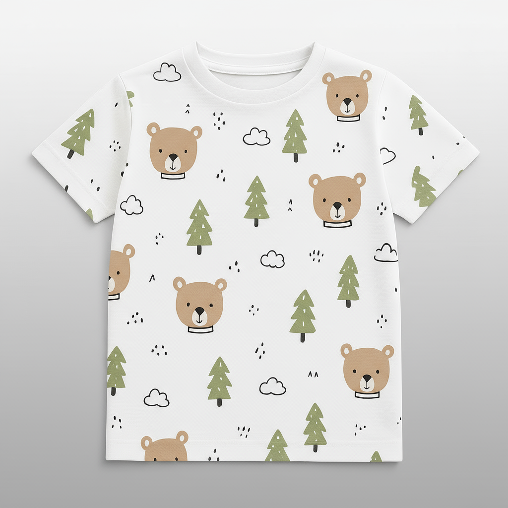 Kids Boys Cozy Bear Friends Tshirt
