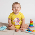 Fluffy Bunny Baby Romper