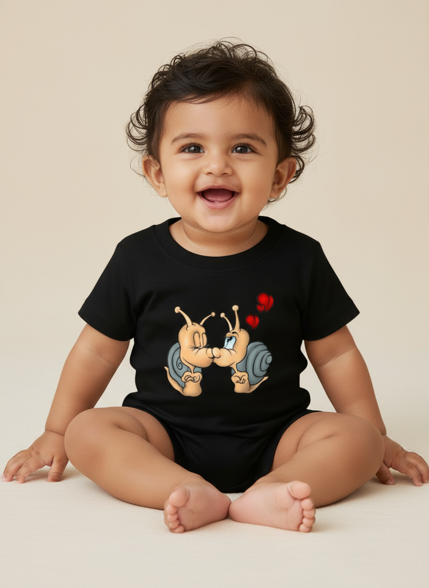 Baby Girls “Snail Love” Graphic Tshirt